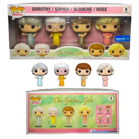 Funko Other - NIB The Golden Girls in Robes Funko Pop 4 Pack Set Walmart Exclusive
